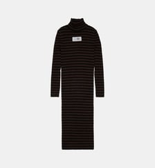 Robe à rayures avec logo MM6 Maison Margiela