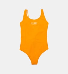Maillot de bain une pièce en lycra avec logo numérique MM6 Maison Margiela