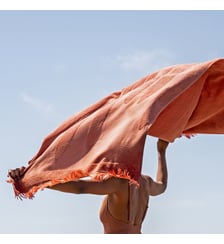 Fouta De Plage  Motif feuillage en éponge Madura