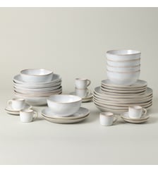 Set Table 30 Pièces avec Tasse et Soucoupe à Café Brisa Costa Nova