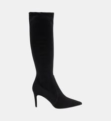 Carmen - Bottes En Cuir Veau Stretch Noir Parallèle