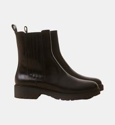 Bottines plates en cuir glacé Numéro 305 Rivecour