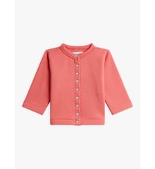 cardigan pression en molleton de coton marron Agnès b.