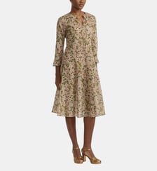 Robe street en coton à motif floral Agnès b.