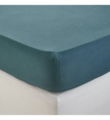 Drap Housse  Lin lavé légèrement froissé Madura
