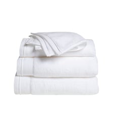 Serviette de toilette 100% Coton BIO, DOUCEUR NATURE Blanc Cerise