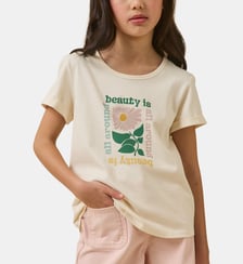 T-shirt fleur  - Coton Biologique Cyrillus