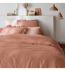 Housse de couette unie en gaze de coton La Redoute Interieurs