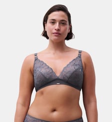 Soutien-gorge sans armature triangle broderie florale Chantelle