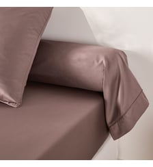 Taie de traversin unie en satin de coton, 153 fils La Redoute Interieurs
