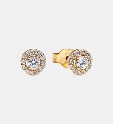 Clous d'Oreilles Halo Pavé Rond Pandora
