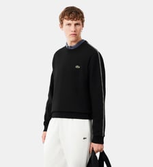 Sweatshirt molleton bande rayée Lacoste