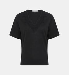 T-shirt en lin à broderies - MAEVANELLE Gerard Darel