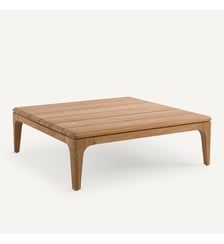 Table basse de jardin carrée en teck AM.PM