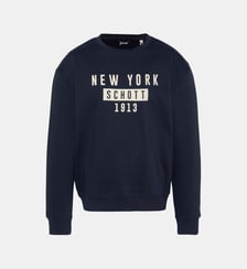 Sweatshirt col rond NEW YORK Schott