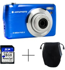 Appareil photo Compact DC8200 Bleu Pack Etui + Carte SD 16GB Agphaphoto