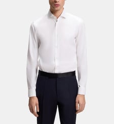 Chemise slim en coton stretch BOSS