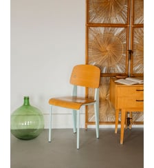 Chaise scandinave aux pieds bleu ciel Alma N°1921- Produit chiné Debongout