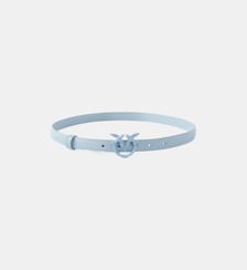 Fine ceinture love birds en cuir color block 2cm Pinko