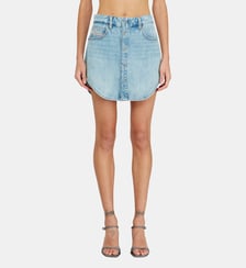Minijupe en denim à boutons devant Diesel