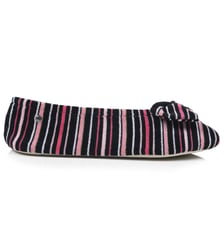 Chaussons ballerines velours félin et noeud-Léopard-41/42 Isotoner