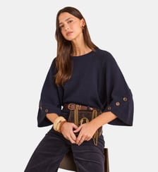 Pull En Maille Style Cape Alya Maison 123