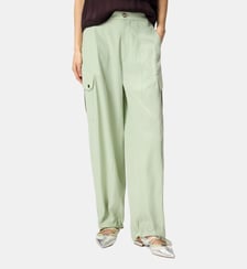 Pantalon fluide en coton Pinko