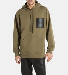 Hoodie avec étiquette Balmain Vintage en cuir Balmain
