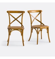 Lot de 2 chaises bois et cannage Cedak La Redoute Interieurs