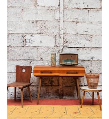 Table d'appoint scandinave en bois Hanna N°1254- Produit chiné Debongout