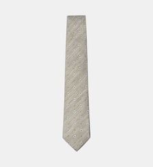 Cravate En Soie Et Lin Paisley Hackett London