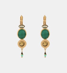 Boucles d'oreilles dormeuses pendantes   - Fujita Satellite