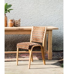 Chaise à carreaux Alma N°323- Produit chiné Debongout