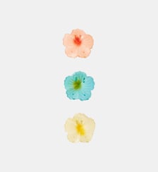 Set de 3 pinces à cheveux fleurs hibiscus Balaboosté