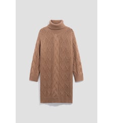 Robe à torsades et col roulé en laine - CALIOPE Gerard Darel