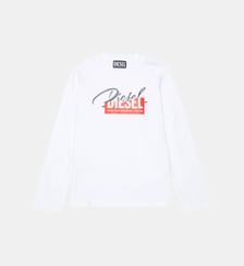 T-shirt manches longues avec logo Diesel Kids