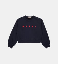 Sweat-shirt col rond avec logo Marni