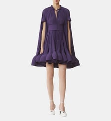 Robe Courte En Charmeuse Lanvin