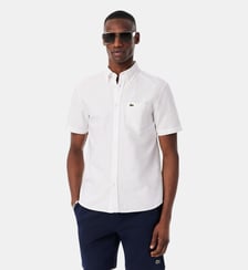 Chemise manches courtes regular fit Oxford Lacoste