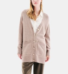 Gilet mronnie - Motif uni - Coupe oversize Caroll