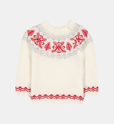 Pull -  laine motif flocons Tartine Et Chocolat