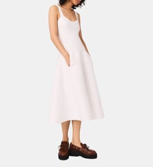 Robe courte babydoll en maille  Maje
