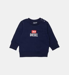 Sweat-shirt à col rond avec logo Diesel Kids
