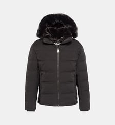 Parka à capuche et col en fausse fourrure Schott