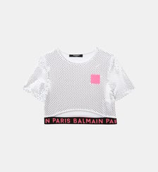 T-shirt métallisé Balmain