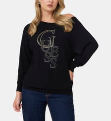 Pull logo frontal strass Guess