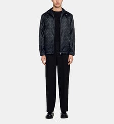 Blouson en nylon Square Cross Sandro
