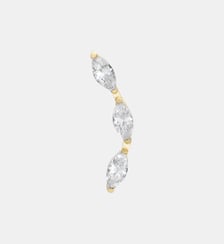 Piercing 7mm titane Féline blanche argent Nebuleuse Bijoux