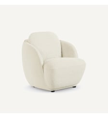 Fauteuil boule, en tissu bouclette AM.PM
