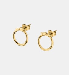 Boucles D'Oreilles en acier,cristaux, T-HERITAGE Trussardi